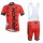 2015 Rock Racing Rot Fahrradbekleidung Radteamtrikot Kurzarm+Kurz Radhose Kaufen AIN14