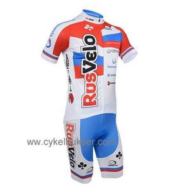 Teams RusVelo 2013 Radbekleidung Radtrikot Kurzarm und Fahrradhosen Kurz EJI8K