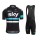 2016 SKY Fahrradbekleidung Radtrikot Kurzarm+Kurz Radhose weiß-blau 2FS7L