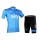 Teams Sky 2014 Radbekleidung Radtrikot Kurzarm und Fahrradhosen Kurz blau FX7EB