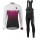 2016-2017 Nalini Fahrradbekleidung Radtrikot Langarm+Lang Trägerhose purper Schwarz weiß Damen 4S49T