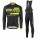 2016-2017 Nalini Fahrradbekleidung Radtrikot Langarm+Lang Trägerhose Schwarz gelb Z5NJS