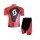 Scott RC Pro Radbekleidung Radtrikot Kurzarm und Fahrradhosen Kurz Rot Schwarz I U1FLR