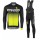 2016-2017 Nalini Fahrradbekleidung Radtrikot Langarm+Lang Trägerhose gelb ZMK8I