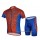 Spider-Man Radbekleidung Radtrikot Kurzarm und Fahrradhosen Kurz Rot blau HXOYQ