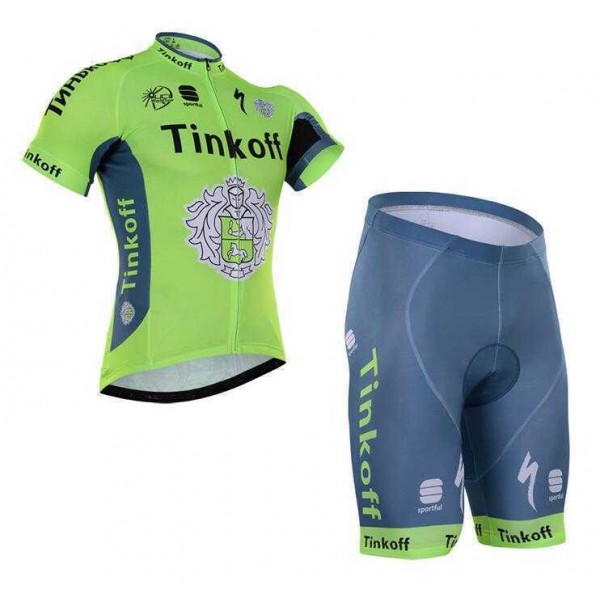 2016 Tinkoff Fahrradbekleidung Radteamtrikot Kurzarm+Kurz Radhose grün 7TIOD 2016 Tinkoff Fahrradbekleidung Radteamtrikot Kurzarm+Kurz Radhose grün 7TIOD