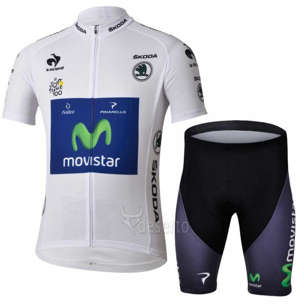 Movistar Tour de France weiß Radbekleidung Radtrikot Kurzarm und Fahrradhosen Kurz 0K7ZS Movistar Tour de France weiß Radbekleidung Radtrikot Kurzarm und Fahrradhosen Kurz 0K7ZS