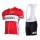 2015 WILIER weiß Rot Fahrradbekleidung Radteamtrikot Kurzarm+Kurz Radhose Kaufen L1SEB