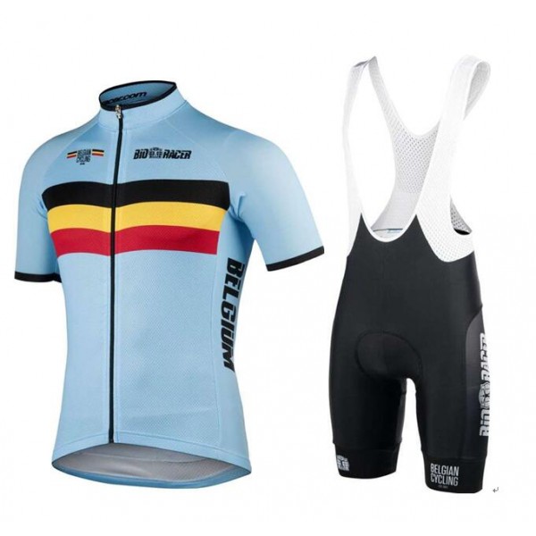 BELGIEN 2020 Fahrradbekleidung Set Radtrikot kurzarm+Trägerhose-BioRacer Radsport-National-Team BELGIEN 2020 Fahrradbekleidung Set Radtrikot kurzarm+Trägerhose-BioRacer Radsport-National-Team