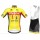 WALLONIE-BRUXELLES 2020 Fahrradbekleidung Radtrikot kurzarm+Trägerhose kurz