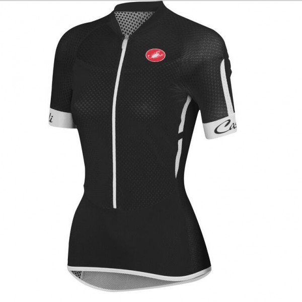 2016 Castelli vrouwen Anima Fahrradbekleidung Radtrikot Schwarz weiß B6W5X 2016 Castelli vrouwen Anima Fahrradbekleidung Radtrikot Schwarz weiß B6W5X