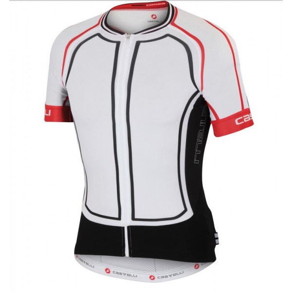 2016 Castelli Aero Fahrradbekleidung Radtrikot weiß Schwarz EMJ4Z 2016 Castelli Aero Fahrradbekleidung Radtrikot weiß Schwarz EMJ4Z