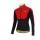 2016-2017 Castelli Fahrradbekleidung Radtrikot Langarm Schwarz Rot 079OX