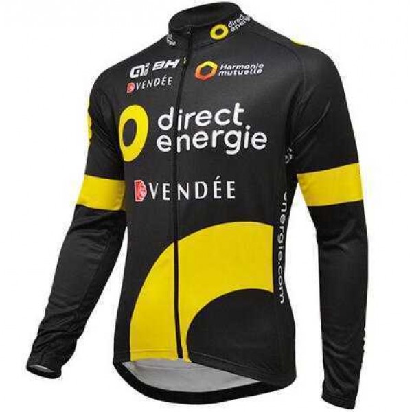 2016 DIRECT ENERGIE Fahrradbekleidung Radtrikot Langarm GPUVB 2016 DIRECT ENERGIE Fahrradbekleidung Radtrikot Langarm GPUVB