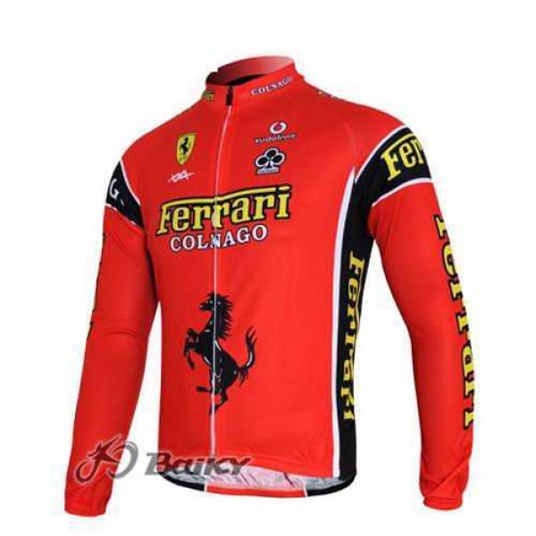 Ferrari Colnago Pro Team Radtrikot Langarm Rot CZHKJ Ferrari Colnago Pro Team Radtrikot Langarm Rot CZHKJ