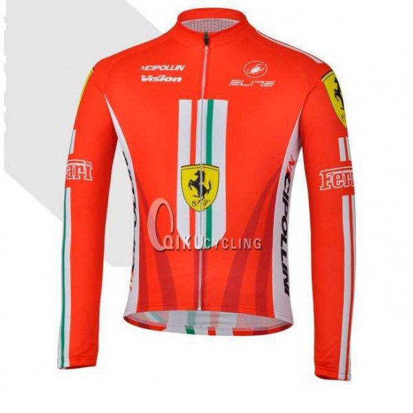 Ferrari Teams Castelli Cipollini Fahrradbekleidung Radtrikot Langarmen DLNFW Ferrari Teams Castelli Cipollini Fahrradbekleidung Radtrikot Langarmen DLNFW