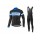 2016-2017 Giant Fahrradbekleidung Set Langarmtrikot+Lange Trägerhose Schwarz blau 4XWIG