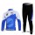 Giant Ride Life Fahrradbekleidung Set Langarmtrikot+Lange Radhose blau weiß 7HUKD