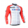 2014 Katusha Fahrradbekleidung Radtrikot Langarm Rot weiß AIQDR