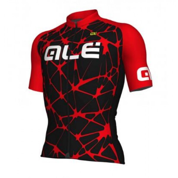 ALE SOLID Cracle red Fahrradbekleidung Radtrikot 8011L ALE SOLID Cracle red Fahrradbekleidung Radtrikot 8011L