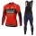 Bahrain Merida 2018 Fahrradbekleidung Set Langarmtrikot+Lange Trägerhose 9K5VU