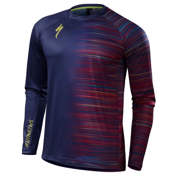 Specialized Demo-blau Fahrradbekleidung Radtrikot Langarm HGQT2 Specialized Demo-blau Fahrradbekleidung Radtrikot Langarm HGQT2