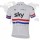 2013 Teams Sky outlet Fahrradtrikot Radsport weiß Rot blau JFBSG