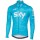 2017 Sky Fahrradbekleidung Radtrikot Langarm blau 1OUD4