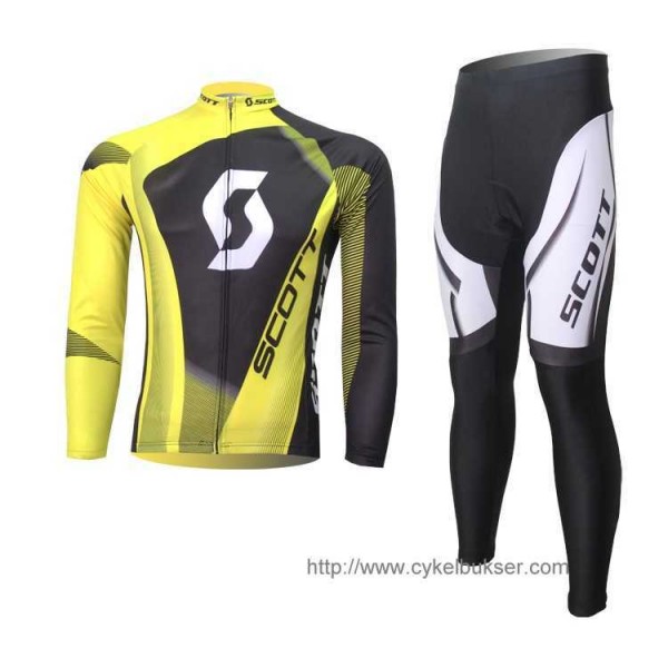 SCOTT RC Pro Fahrradbekleidung Set Langarmtrikot+Lange Radhose grün Schwarz BIRZE SCOTT RC Pro Fahrradbekleidung Set Langarmtrikot+Lange Radhose grün Schwarz BIRZE