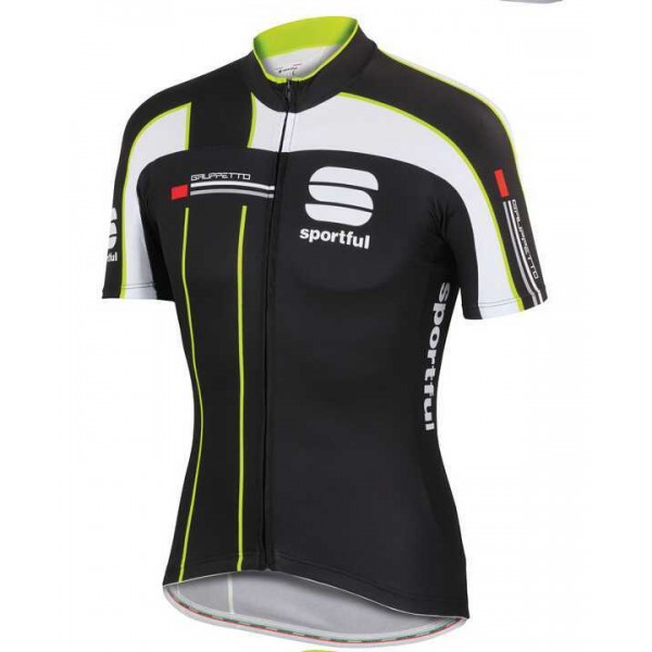 2015 Sportful Fahrradtrikot Radsport Schwarz weiß grün 3U18R 2015 Sportful Fahrradtrikot Radsport Schwarz weiß grün 3U18R