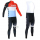 Trek Factory Racing 2014 Fahrradbekleidung Set Langarmtrikot+Lange Trägerhose Rot weiß DNDIY
