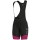 Damen Ale PRS Master-Schwarz roze Kurz Trägerhose 34I07