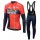 Team Bahrain Merida 2019 Fahrradbekleidung Set Langarmtrikot+Lange Trägerhose UQM9I