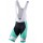 BIANCHI MILANO Pelau Trägerhose kurz Schwarz/Grün