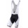 BIANCHI MILANO Pelau Trägerhose kurz Schwarz/Weiß