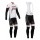 Castelli 2014 Fahrradbekleidung Set Langarmtrikot+Lange Trägerhose weiß Schwarz Rot WVJZH