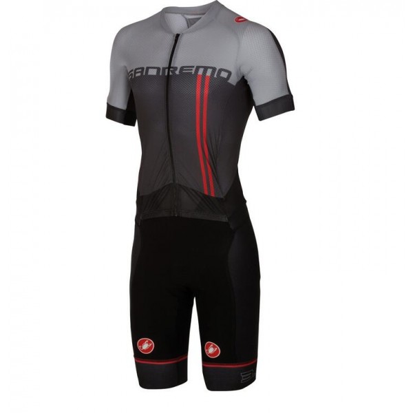 2016 Castelli Sanremo 3.2 Radteam Fahrradtrikot grijs Schwarz ZDNCB 2016 Castelli Sanremo 3.2 Radteam Fahrradtrikot grijs Schwarz ZDNCB
