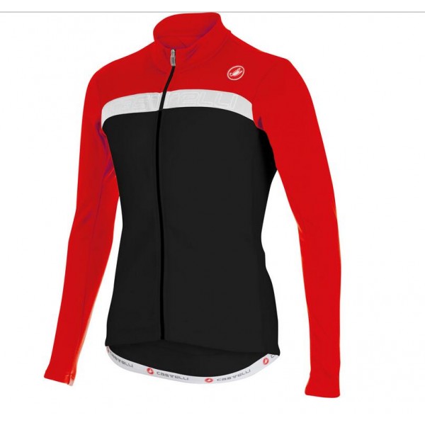 2016 Castelli Criterium Fahrradbekleidung Radtrikot Langarmen Schwarz Rot PC9BL 2016 Castelli Criterium Fahrradbekleidung Radtrikot Langarmen Schwarz Rot PC9BL