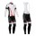 Castelli 2014 Fahrradbekleidung Set Langarmtrikot+Lange Trägerhose weiß Rot XL7WC