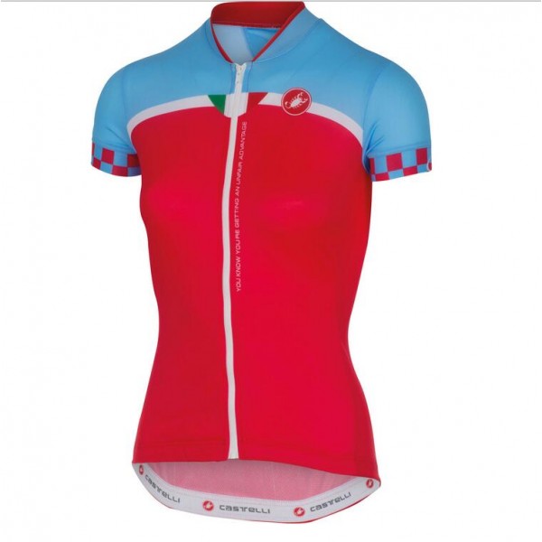 2016 Castelli vrouwen Duello Fahrradbekleidung Radtrikot Rot blau L5EEQ 2016 Castelli vrouwen Duello Fahrradbekleidung Radtrikot Rot blau L5EEQ