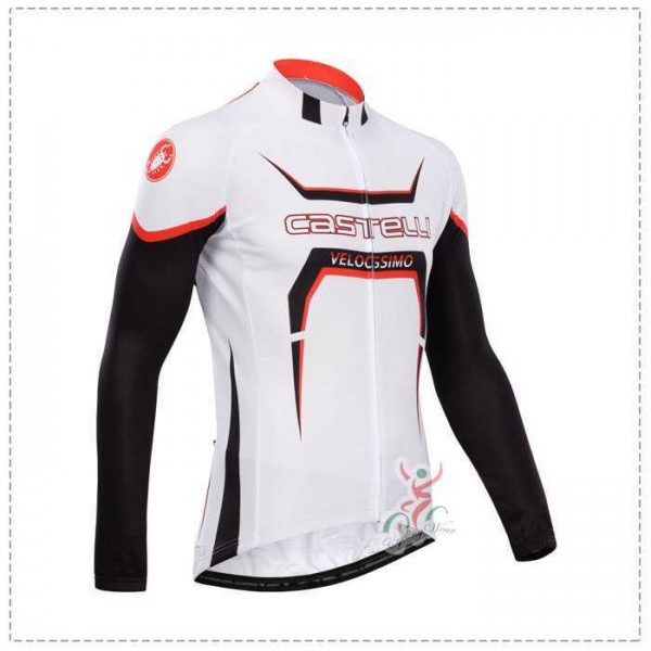 Castelli 2014 Fahrradbekleidung Radtrikot Langarm weiß Schwarz Rot ZL9NC Castelli 2014 Fahrradbekleidung Radtrikot Langarm weiß Schwarz Rot ZL9NC