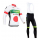 Europcar 2014 Fahrradbekleidung Set Langarmtrikot+Lange Trägerhose Schwarz weiß Rot grün O2E38