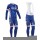 FDJ.fr 2014 Fahrradbekleidung Set Langarmtrikot+Lange Trägerhose blau WIMOQ