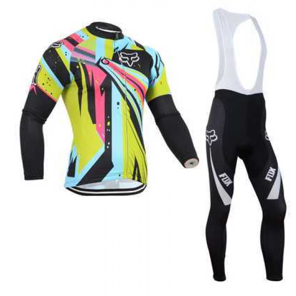 2014 Fox Fahrradbekleidung Set Langarmtrikot+Lange Trägerhose K6NX8 2014 Fox Fahrradbekleidung Set Langarmtrikot+Lange Trägerhose K6NX8