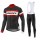 2016-2017 Giant Fahrradbekleidung Set Langarmtrikot+Lange Trägerhose Rot YDAL7