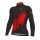 Ale Solid Pulse-Rot Fahrradbekleidung Radtrikot Langarm W4DBQ