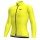 Ale Solid Color Block-gelb Fahrradbekleidung Radtrikot Langarm YXU61