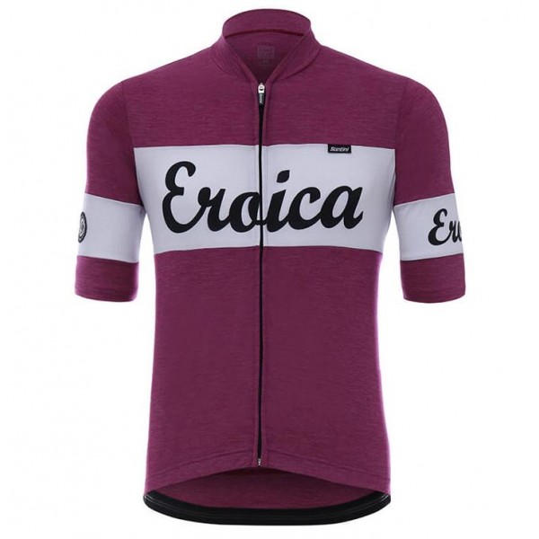 Santini Eroica Vino Fahrradbekleidung Radtrikot K1K8I Santini Eroica Vino Fahrradbekleidung Radtrikot K1K8I