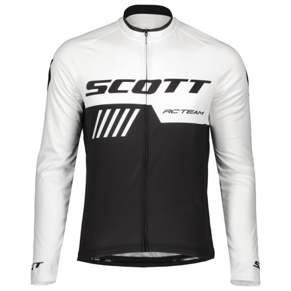 Scott RC TEAM 10 Fahrradbekleidung Radtrikot Langarm white/black P2PAA Scott RC TEAM 10 Fahrradbekleidung Radtrikot Langarm white/black P2PAA