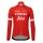 Trek Segafredo 2018 Rot Fahrradbekleidung Radtrikot Langarm TK7X8